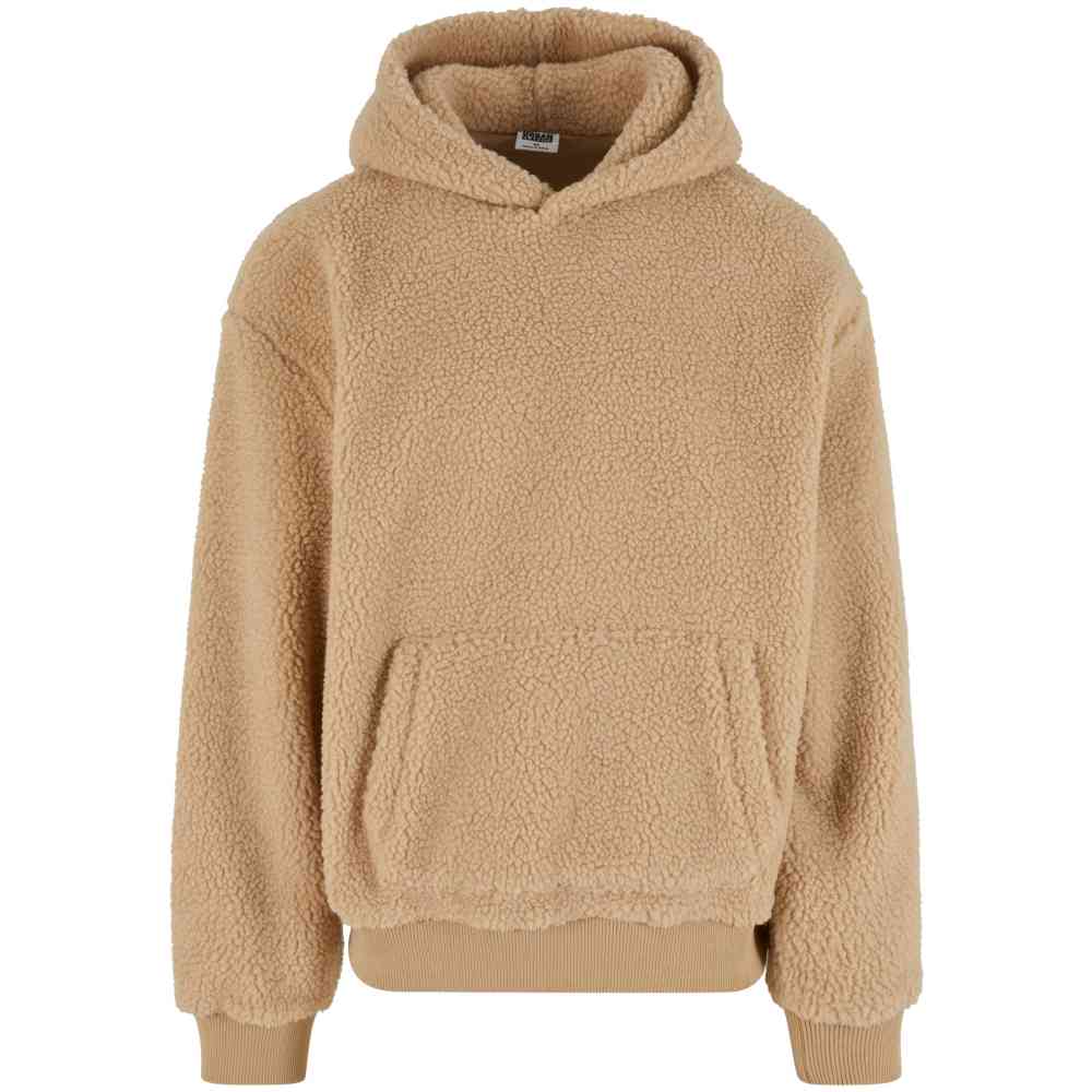 Urban Classics Oversized Teddy Hoodie Beige